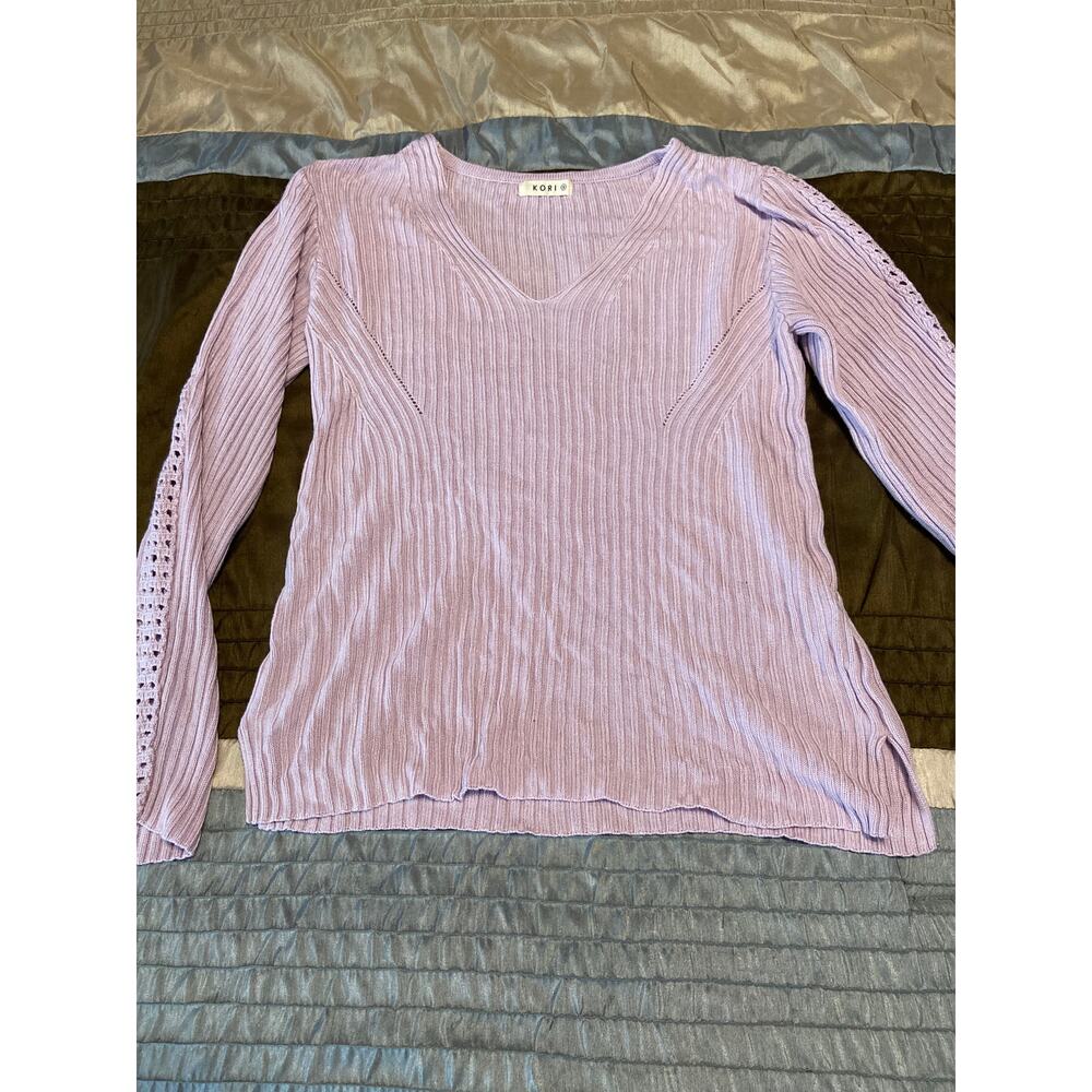 Kori purple knit Sweater Size Small (S)